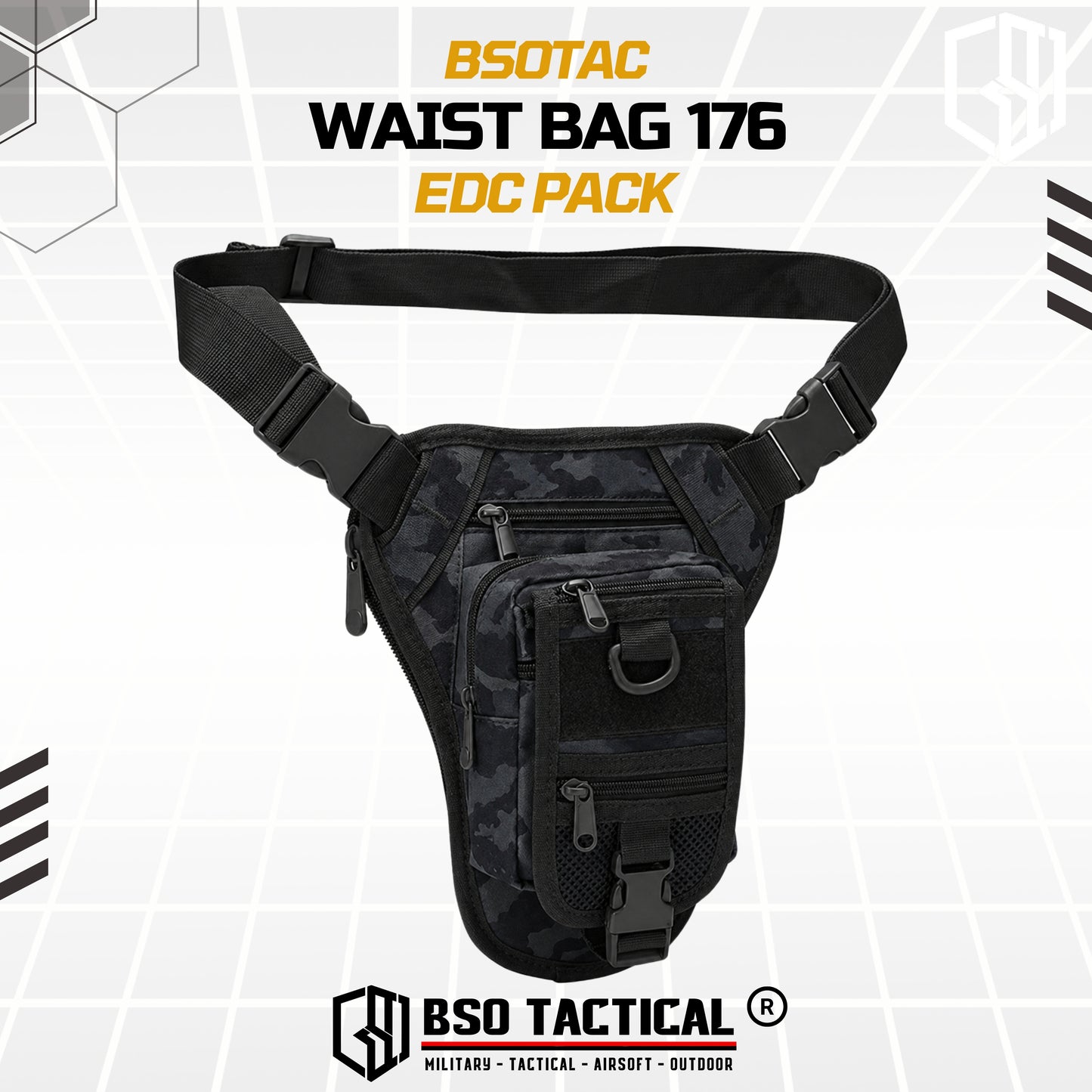 Tas Selempang Pinggang Tactical Waist Bag EDC Pack - TS176