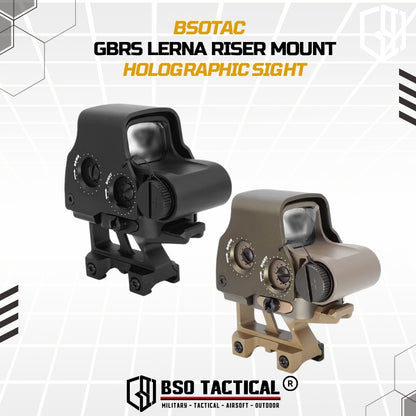 GBRS Lerna Riser Mount Kit Picatinny Rail for Holosight 2.91" CNC