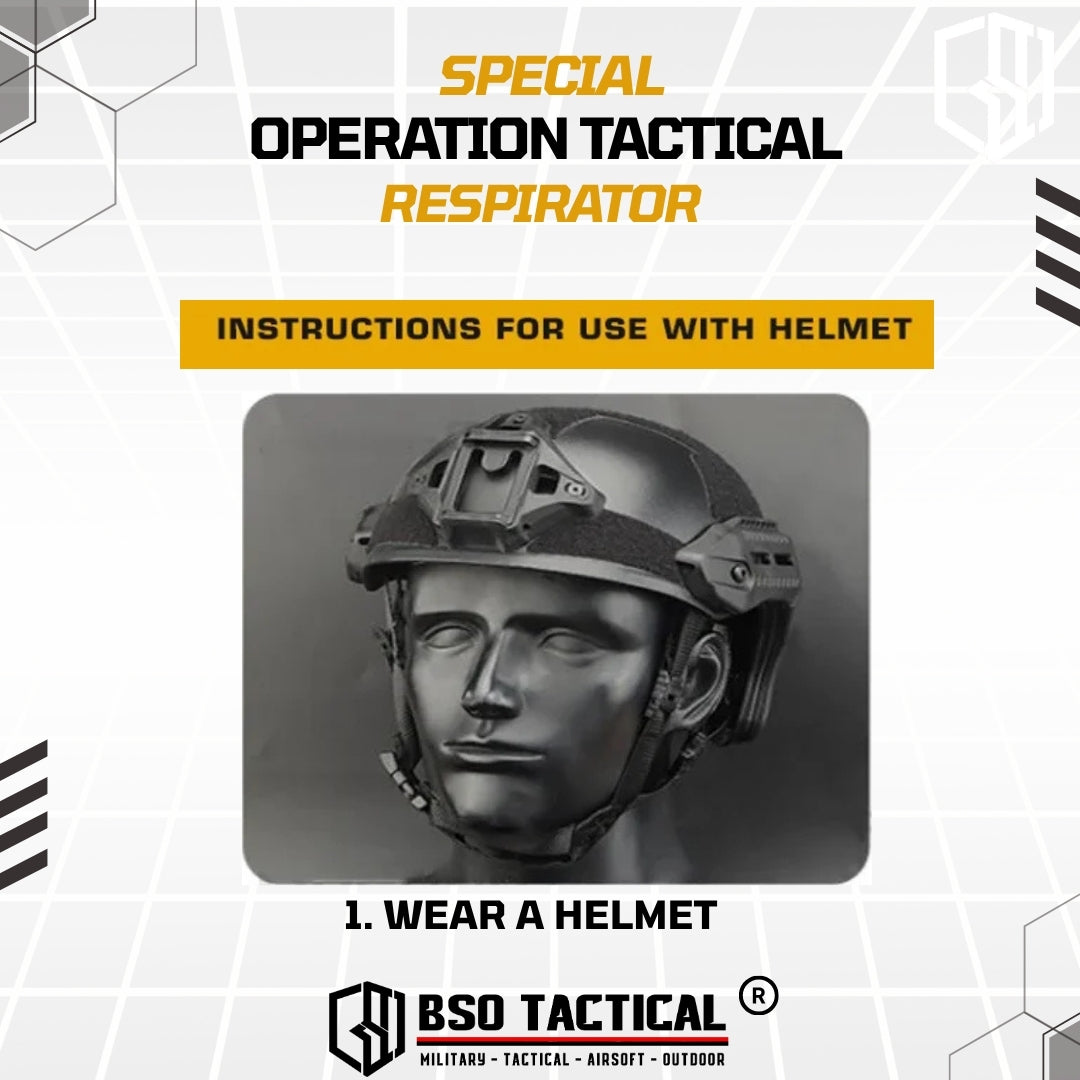 SOTR Style Tactical Mask Breather Hepa Filter Function Special Respirator