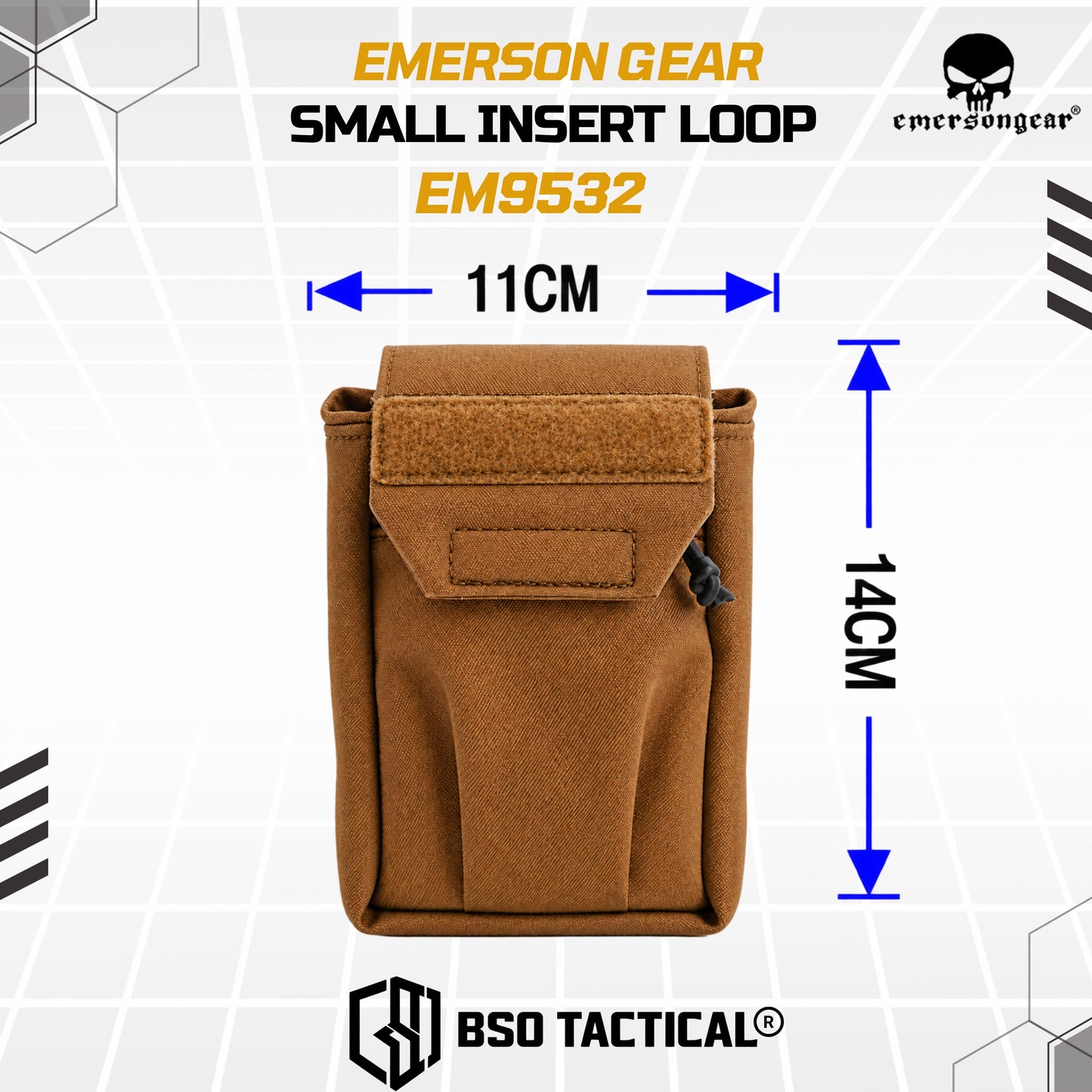 Emerson Gear Small Insert Loop Pouch Tactical Waist Bag Tactical EDC Multifungsi EM9532 - ORIGINAL
