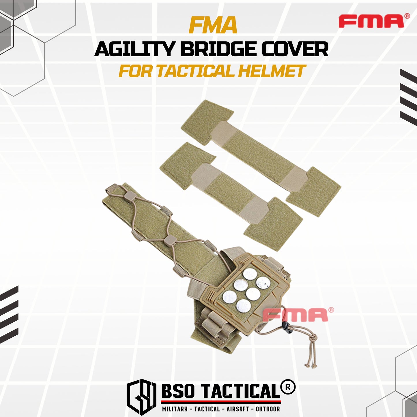 Cover Helm FMA Universal Agility Bridge for Tactical Helmet