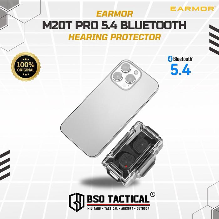 Earmor M20T PRO 5.4 Bluetooth Electronic Earplugs Hearing Protection ORIGINAL Earbuds Earphone Wireless Green Tws Headset