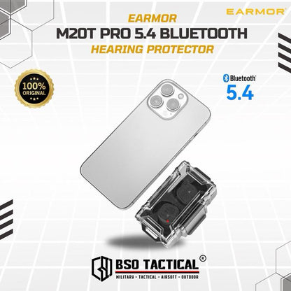 Earmor M20T PRO 5.4 Bluetooth Electronic Earplugs Hearing Protection ORIGINAL Earbuds Earphone Wireless Green Tws Headset