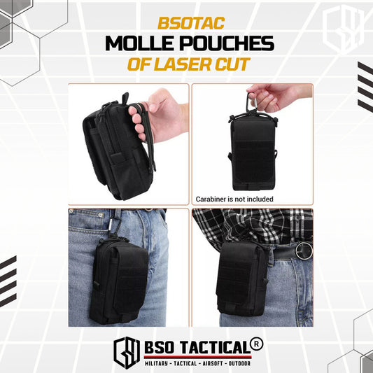 Pouch Tactical Molle Waist Pack EDC Mini Bag Vest Belt - Laser Cut