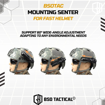 Mounting Senter Mount Rail Flashlight for ARC Rail  Helmet Accesories Fast Helm ABS Outdoor