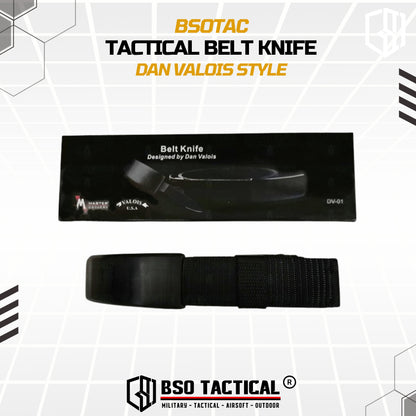 Tactical Belt Outdoor Knife Dan Valois Style Gesper Pisau Ikat Pinggang for Outdoor Camping Hiking EDC Gear