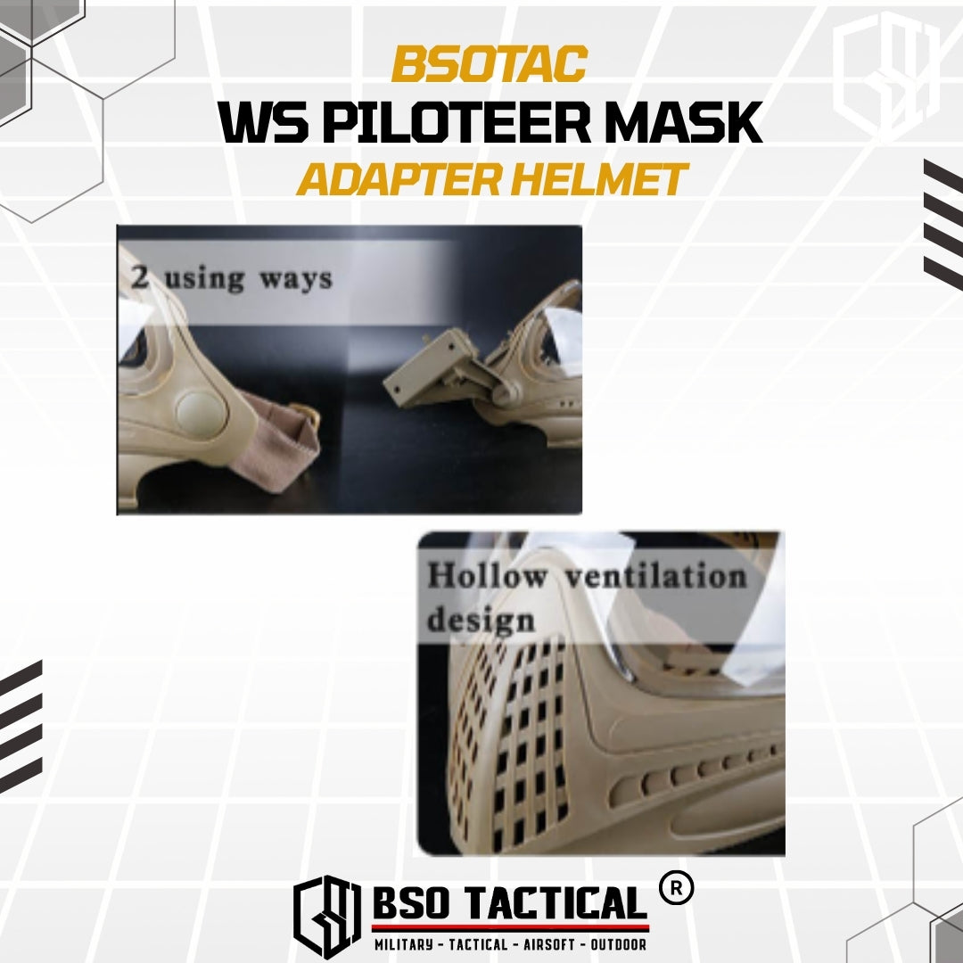 WoSport Piloteer Mask Adapted Fast Helmet