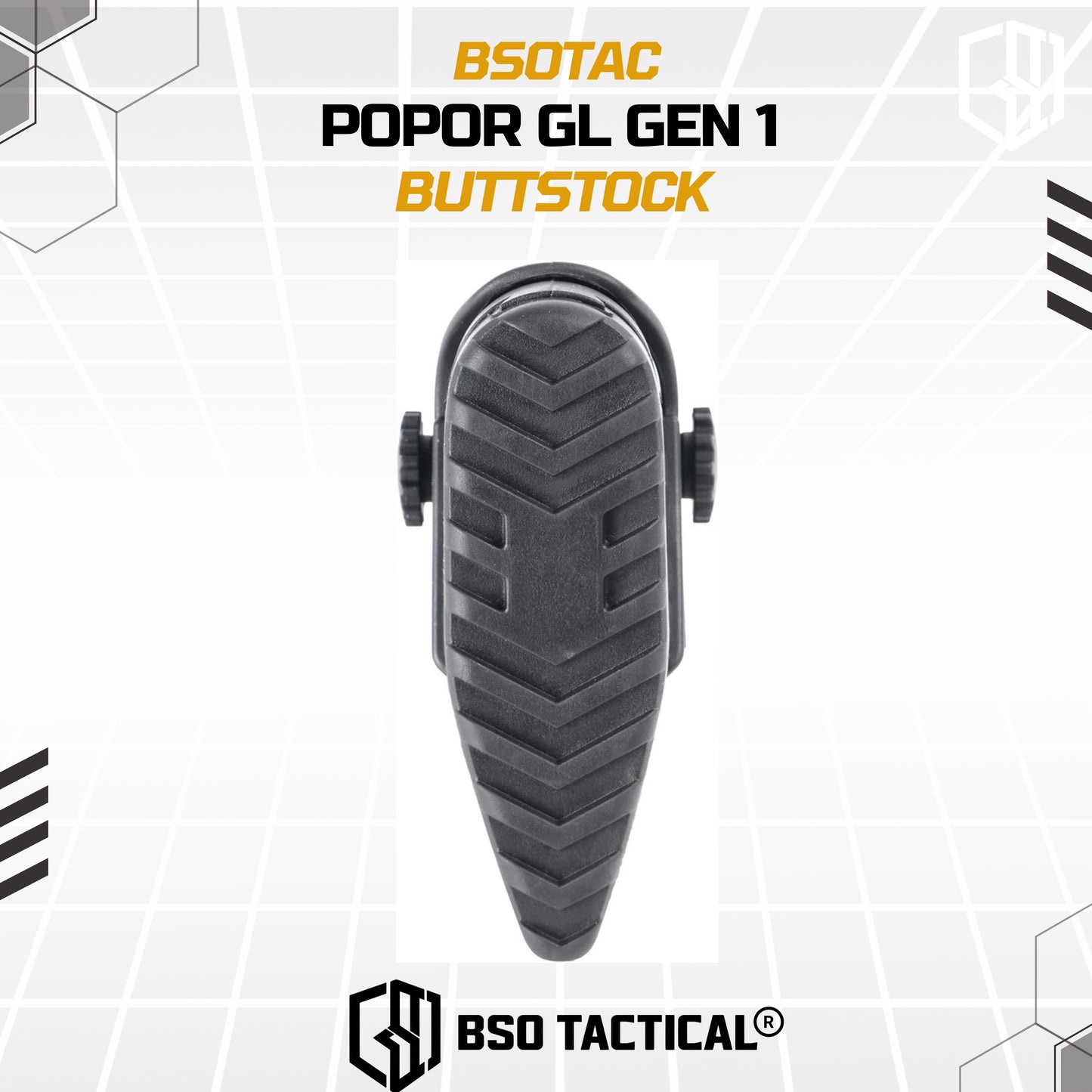 BD Tactical Popor Core CP Style G1 for AEG GBBR Polymer Buttstock with Cheek Riser