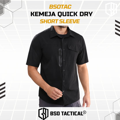 Kemeja Parasut Tactical Quick Dry Combat Short Sleeve Shirt Army Stretch Outdoor Pria Soft Casual Basic