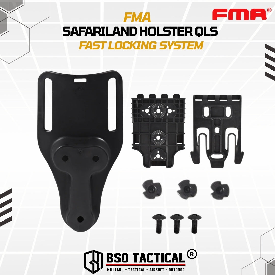 FMA Safariland Style QLS Fast Quick Locking System Holster