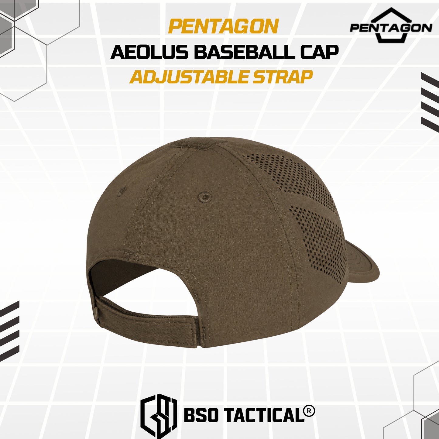 Topi Pentagon Aeolus Baseball Cap with Adjustable Strap Outdoor Casual Cap