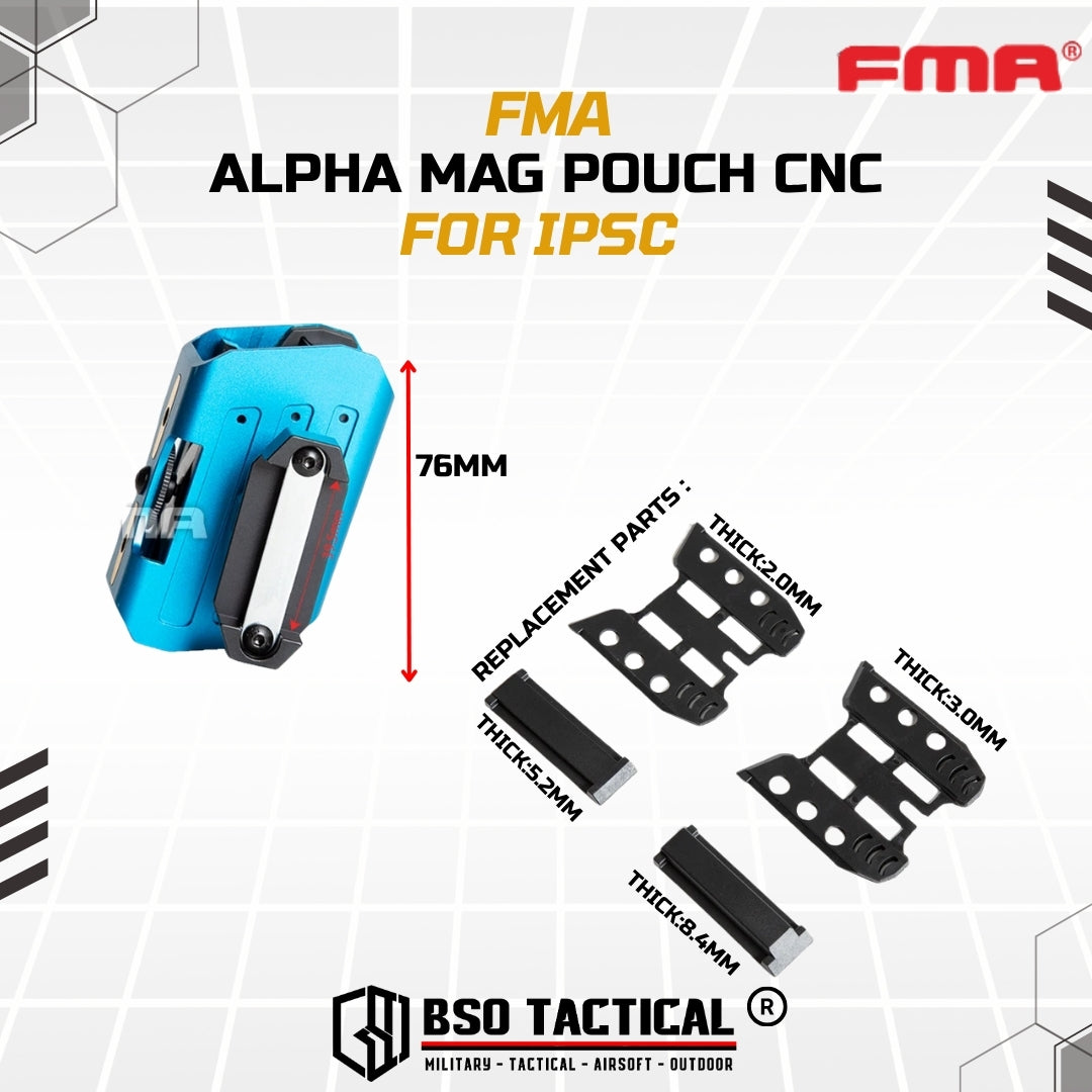 FMA Tactical Alpha Mag Pouch CNC for IPSC Competition Sports