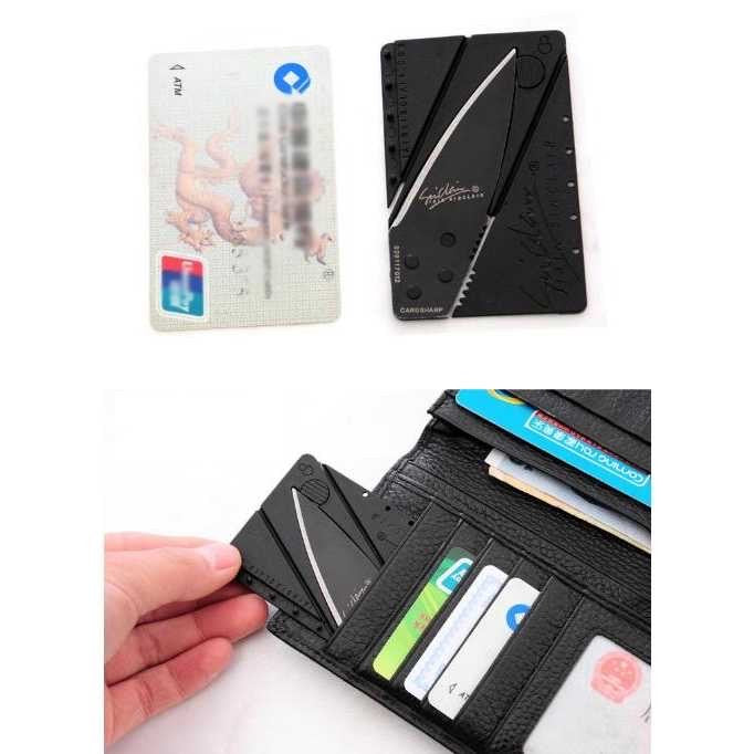 Pisau Kartu Lipat Folding Knife Sinclair Cardsharp Survival EDC
