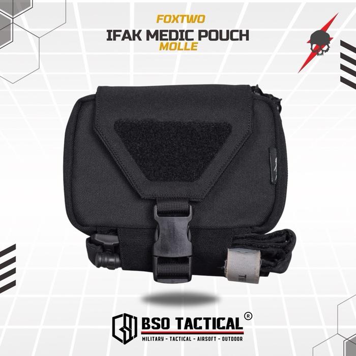 FOX TWO Tactical IFAK Medic Pouch Molle Multifungsi EDC Bag Pouches ORIGINAL FOXTWO