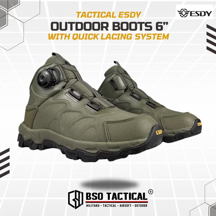 Sepatu Outdoor ESDY 6" Tactical Hiking Boots Import