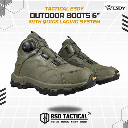 Sepatu Outdoor ESDY 6" Tactical Hiking Boots Import