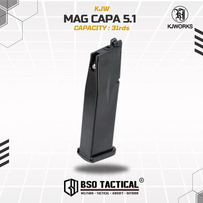 Mag KJW 5.1 Full Metal 31rds for Capa GBB Version untuk Mainan Olahraga Outdoor