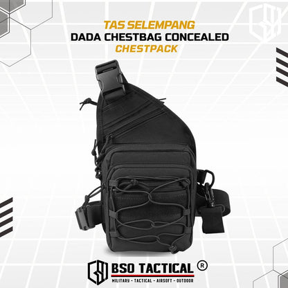 Tas Selempang Dada Tactical Chestbag Concealed Sling Chestpack