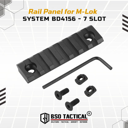BD Rail Panel Full Metal for RIS Handguard MLOK System 7 Slot BD4157