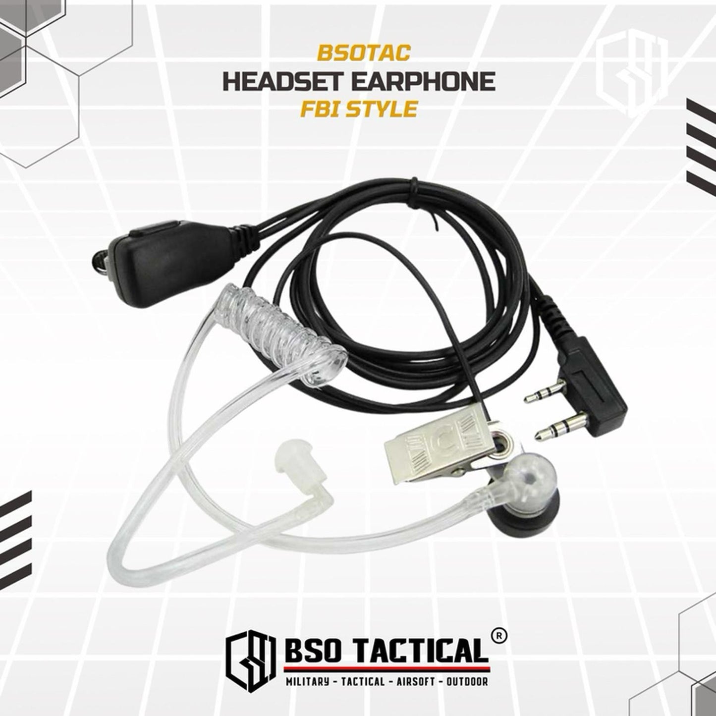 Headset Earphone Walkie Talkie FB Style 2 Pin HT