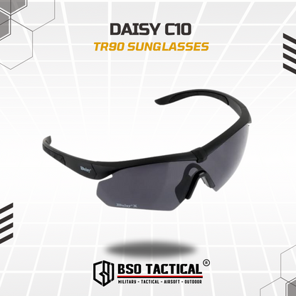 Kacamata Outdoor Daisy C10 Tactical Sun Glasses TR90 Frame 3 Lens