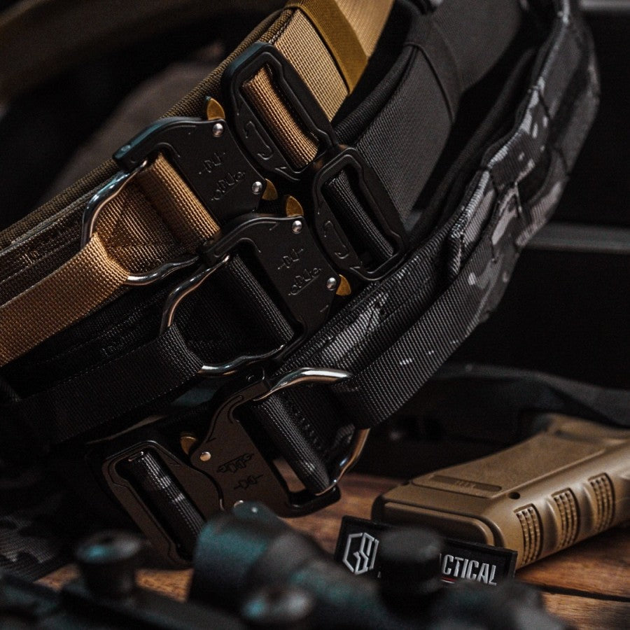 Ikat Pinggang Outdooor Belt Molle 2 Layer dengan Buckle Alloy dan Sistem Molle untuk Perlengkapan Outdoor Outer Inner Belt