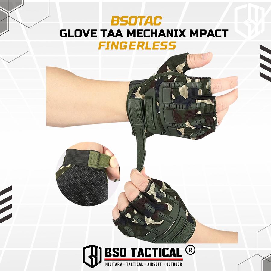 Sarung Tangan TAA Fingerless Tactical Pro Glove Antiskid