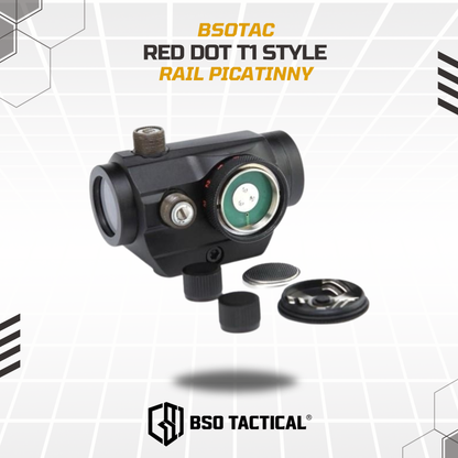 Red Dot Tactical T1 Micro Red Dot Green Dot Sight Low Mount 20-22mm