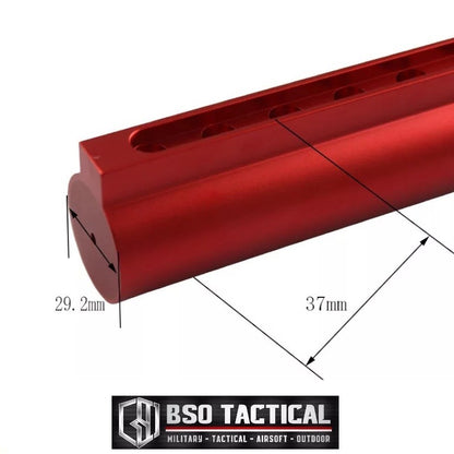 Tabung Popor Airsoft WA M4 GBB Rifle 6 Position Airsoft Pipe Stock RED