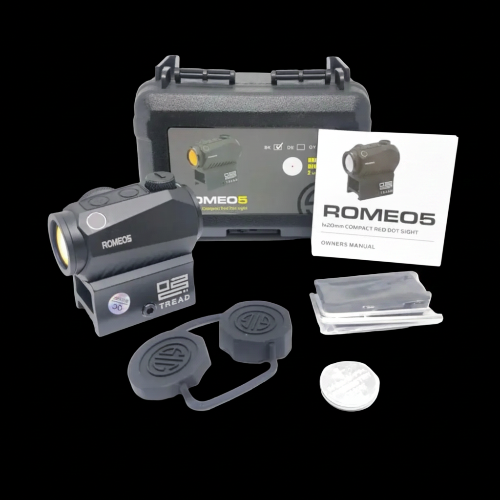 Red Dot Scope Romeo 5 Tread 2MOA Riser Low Mount CNC Picatinny