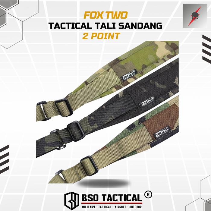 FOX TWO Tactical Tali Sandang 2 Point Sling Pulley - ORI Foxtwo