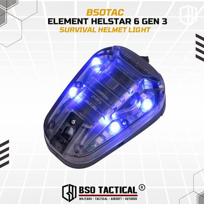 Lampu Outdoor Light Helstar 6 Gen 3 Survival Helmet Light Signal Lamp