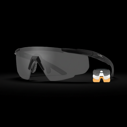 Kacamata Wiley X Saber Advanced 3 Lenses Tactical Sunglasses - ORIGINAL