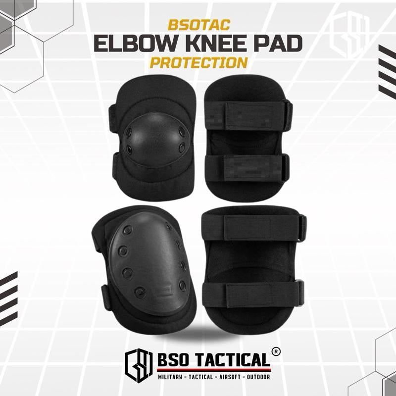 Kneepad Elbow Set Tactical Outdood Pad SWAT Style
