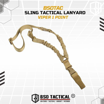Sling Tactical Lanyard Viper 1 Point Strap Adjustable Metal Hook
