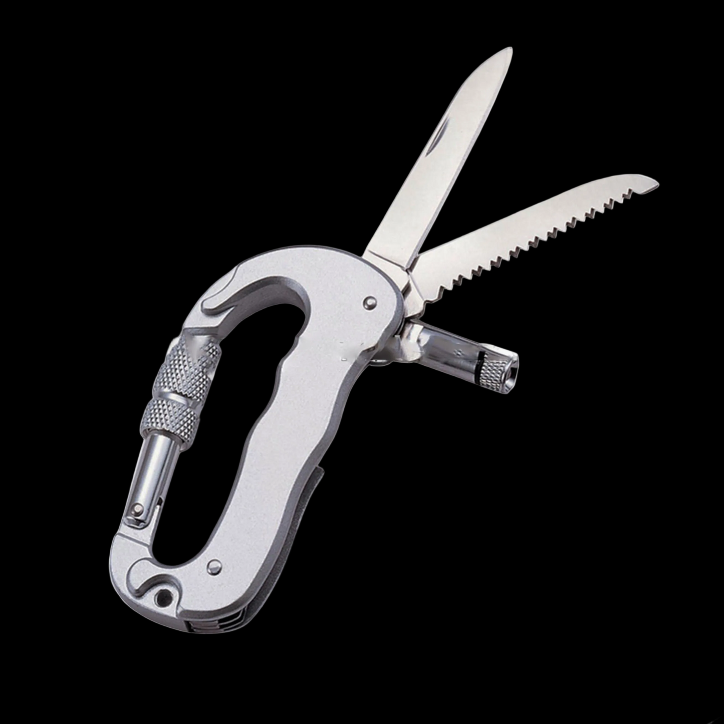Carabiner Senter 3 in 1 Outdoor Multifungsi Flashlight EDC Gear Camping