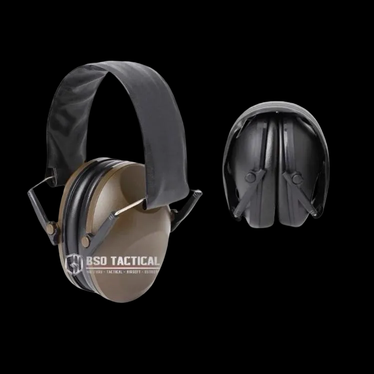 Safety Earmuff Tactical Headset Hearing Protection IPSC Black Green