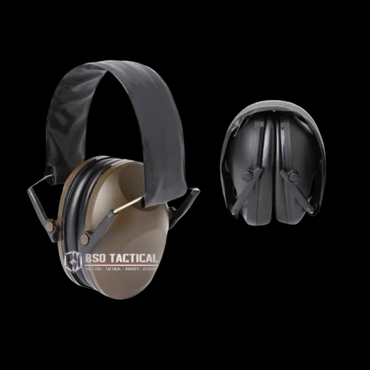 Safety Earmuff Tactical Headset Hearing Protection IPSC Black Green