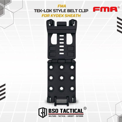 FMA Tek Lok Style Belt Clip for Kydex Knife Sheath Flashlight - TB1215