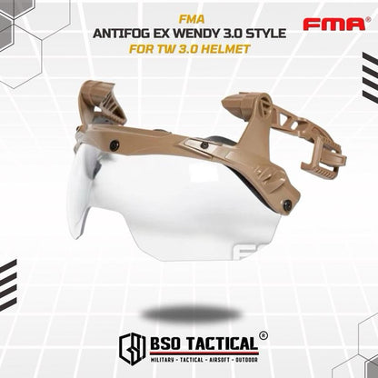 Goggle FMA Anti Fog EX Wendy Anti Riot Helmet 3.0 Eye Protection - TB1397