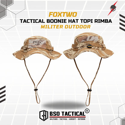 FOX TWO Topi Rimba Boonie Hat Outdoor Camouflage ORIGINAL FOXTWO