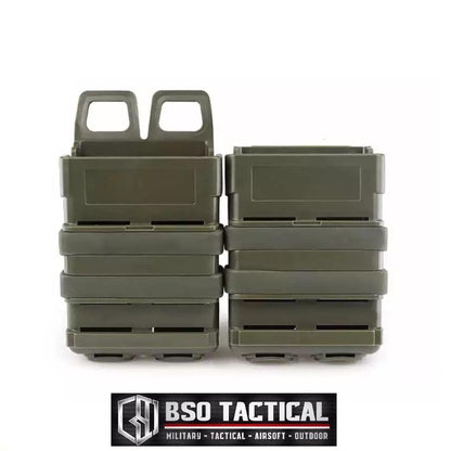 Fast Mag Tactical 556 Double Mag Pouch Molle Rubber Clip