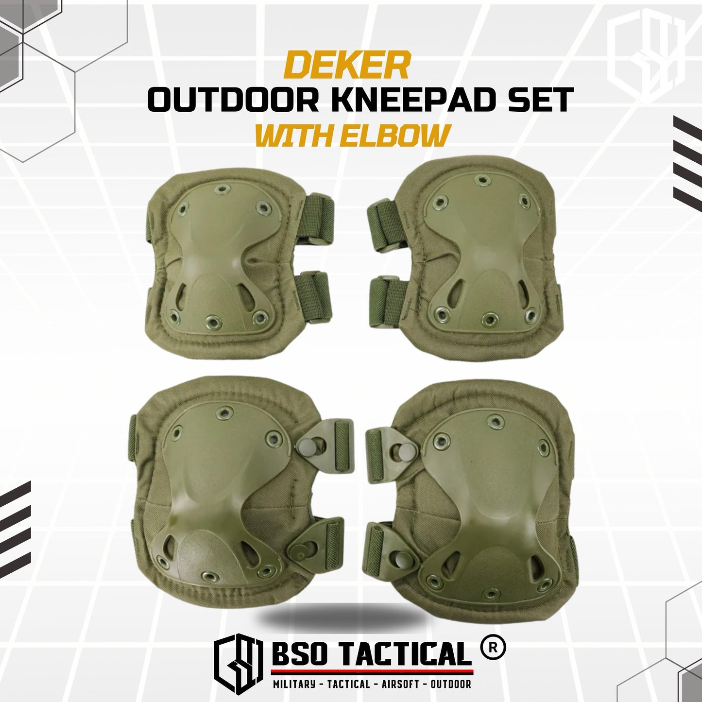 Kneepad Elbow Set X Tactical Outdoor Protection Pad