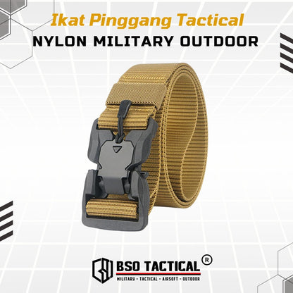 Ikat Pinggang Magnetic V2 Tactical Nylon Outdoor Belt with Quick Release Strap Gesper