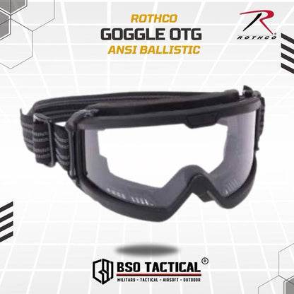 Goggle Tactical Rothco OTG ANSI Thick Goggles Wide Frame Safety Eye Protection