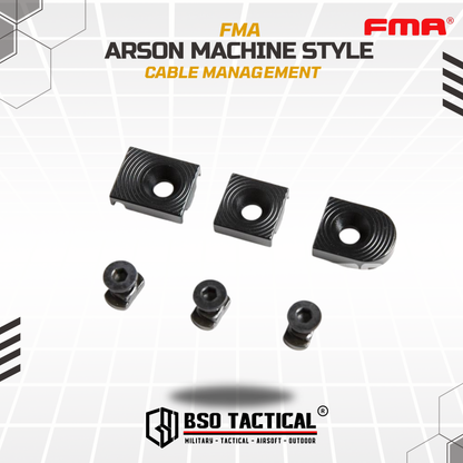 FMA Arson Machine Style Cable Management MLOK Wire System CNC