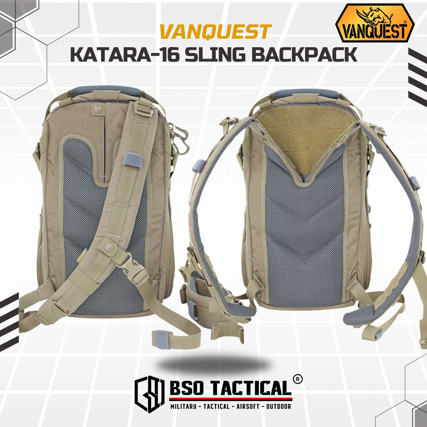 Tas Ransel Tactical Vanquest Katara 16 EDC Outdoor Backpack Slinger