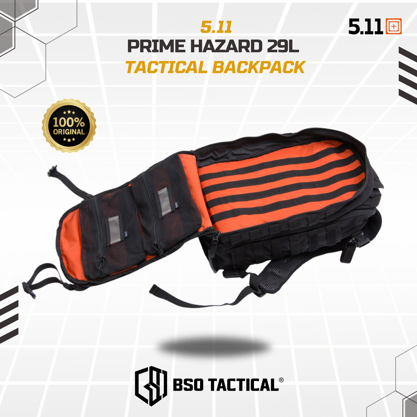 Tas Ransel 5.11 Hazard Prime 29L Tactical Outdoor Backpack Multi Storage - ORIGINAL