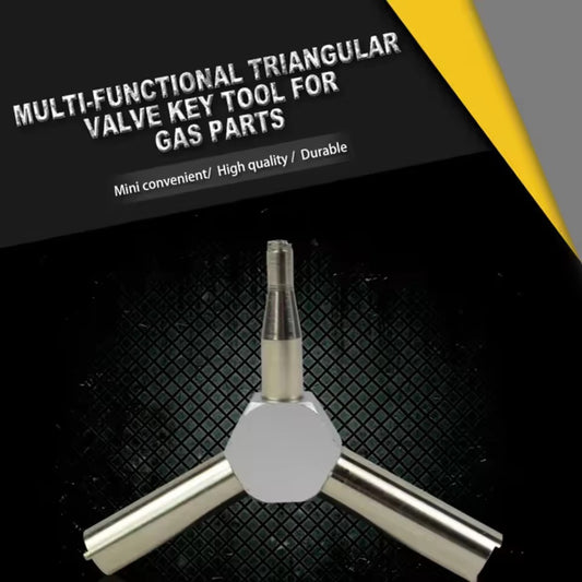 Multifunctional Triangle Valve Key for Gas Parts Multitools