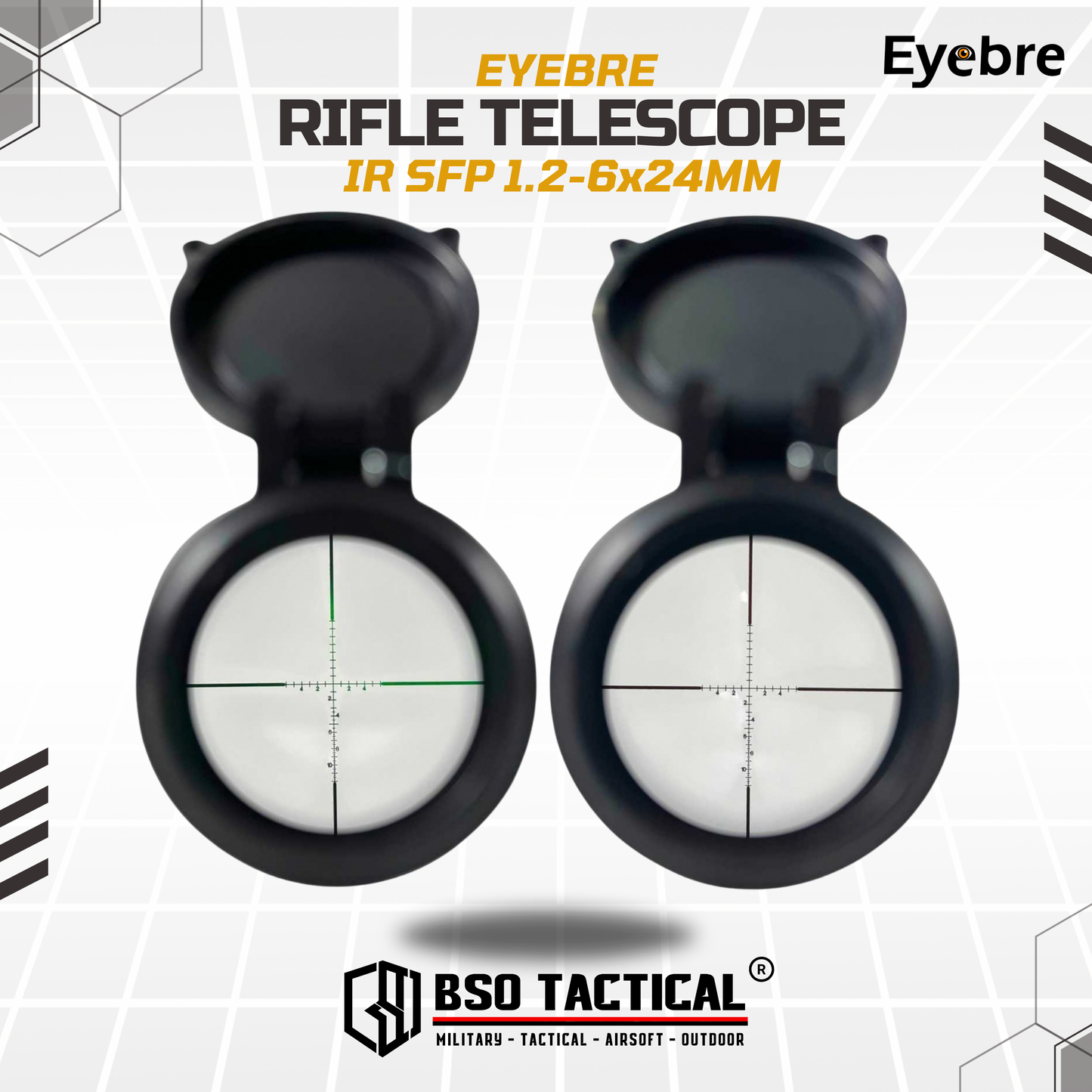 Eyebre Rifle Scope IR SFP 1.2-6x24MM Hunting Telescope